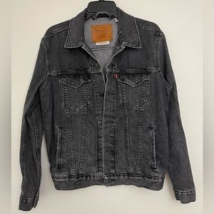 Levi’s Premium Black Denim Trucker Jacket